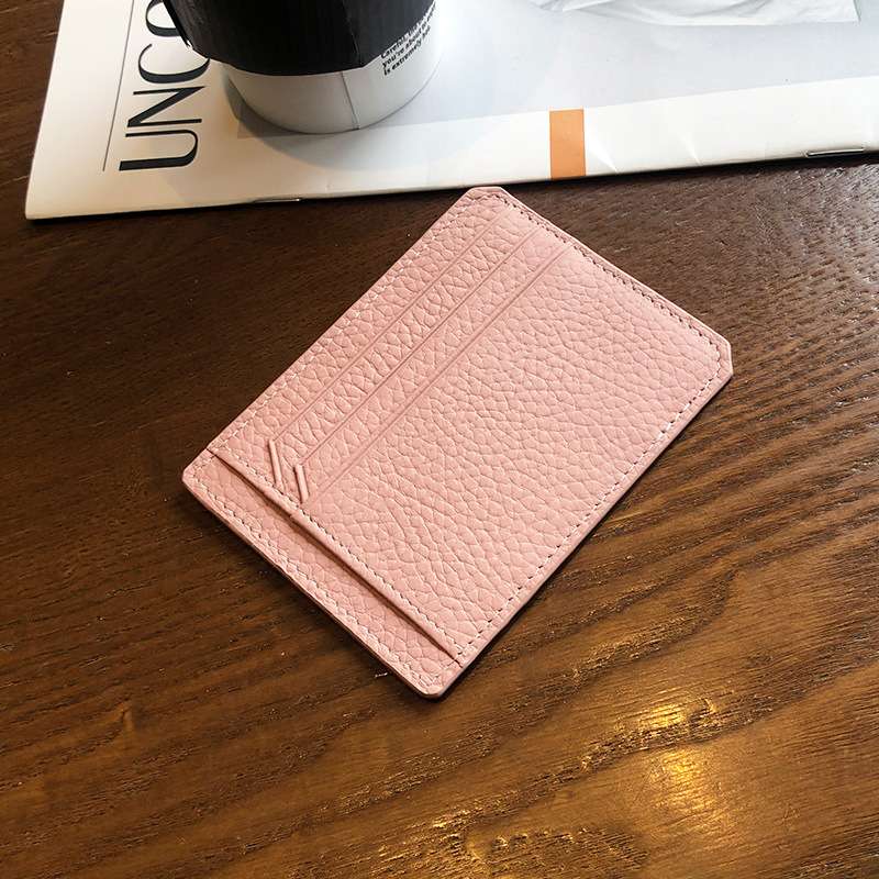 フラグメント ケース 本革製ミニマル薄型カード入れ
